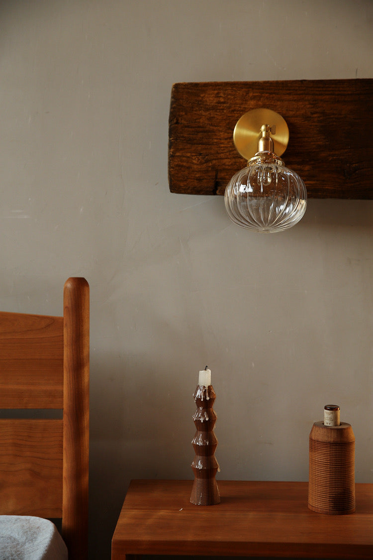 Elbow Glass Ball Wall Light in Vintage Bedroom