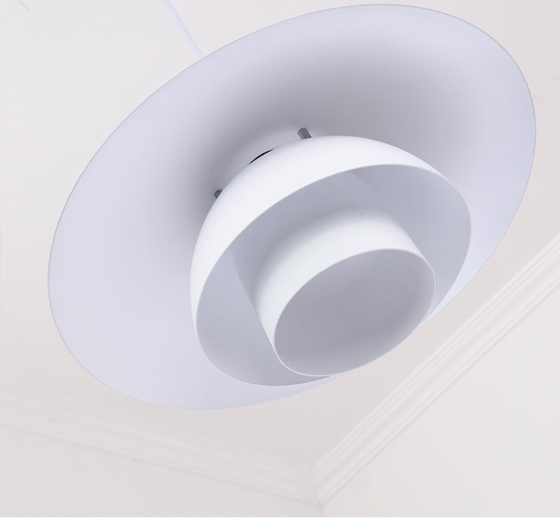 Scandi Mid-Century Modern Black Umbrella Ceiling Pendant Light