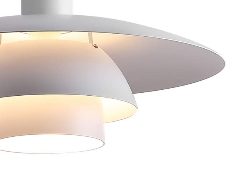 Scandi Mid-Century Modern Black Umbrella Ceiling Pendant Light
