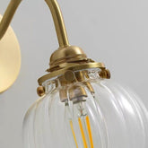 Petite Glass Ball Wall Light in Vintage Style