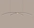 Arch Chandelier with Aluminum LED Lines in Scandinavian Style_Black