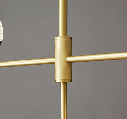 Crystal Globes in Mid-Century Modern Style_Handle Close up