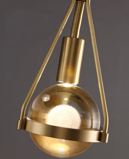 Modern &amp; Contemporary Raindrop Golden Wall Light Close up