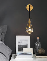 Modern & Contemporary Raindrop Golden Wall Light in Nordic Living Space