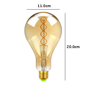 Vintage Industrial Gourd-shaped LED Edison Globe with Braid Filament Pattern