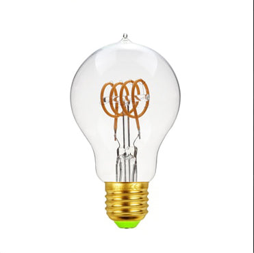 Vintage Industrial Pear-shaped LED Edison Globe with Wire Filament Pattern