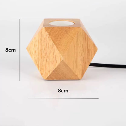 E27 Bulb Wood &amp; Metal Sockets