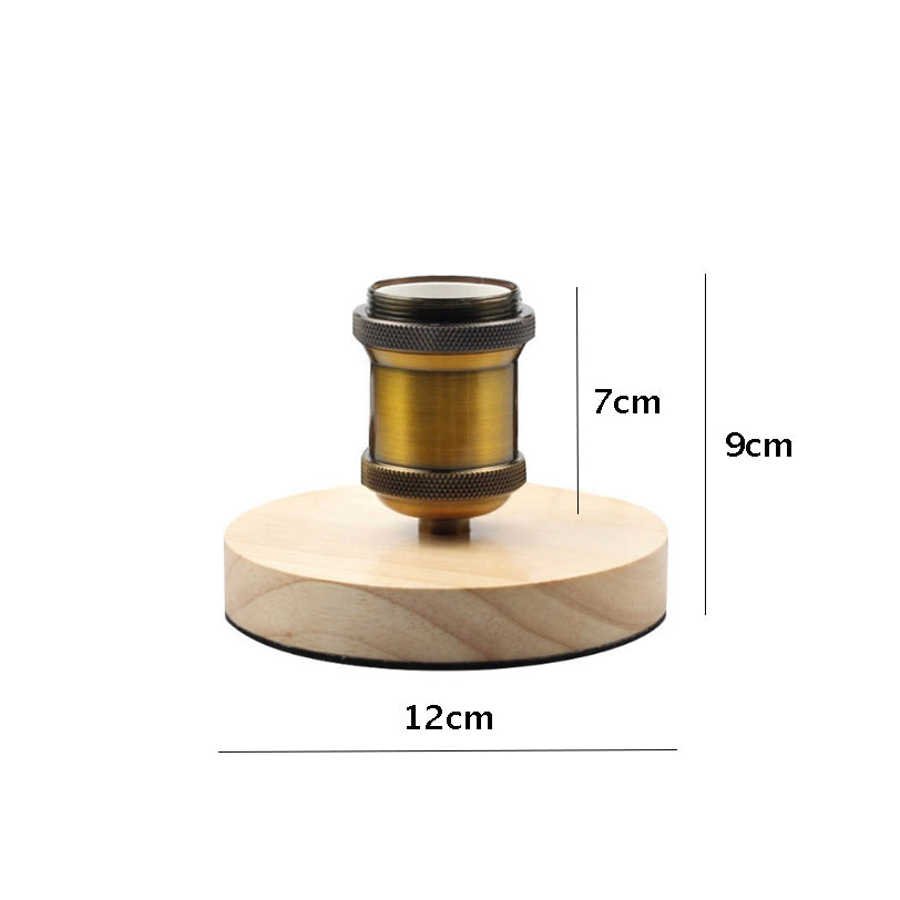 E27 Bulb Wood &amp; Metal Sockets