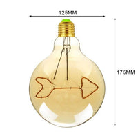 110V or 220V Extra Large Industrial Vintage Style Pendant LED Edison Light Bulb with Metal Cord