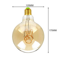 110V or 220V Extra Large Industrial Vintage Style Pendant LED Edison Light Bulb with Metal Cord