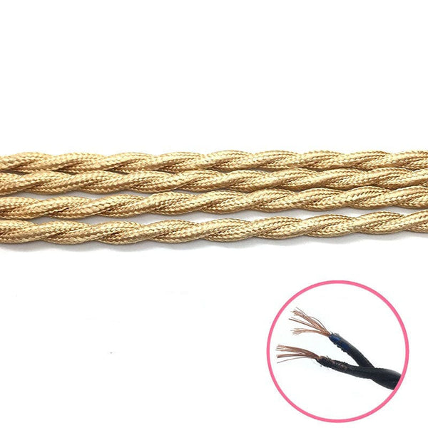 200cm Cord with 12cm Golden Canopy / Plug