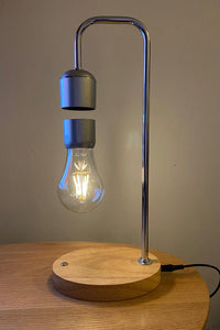Lamp with Levitating LED Bulb