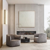 Beige Textured Abstract Minimalist Painting / Wall Art - NE0002
