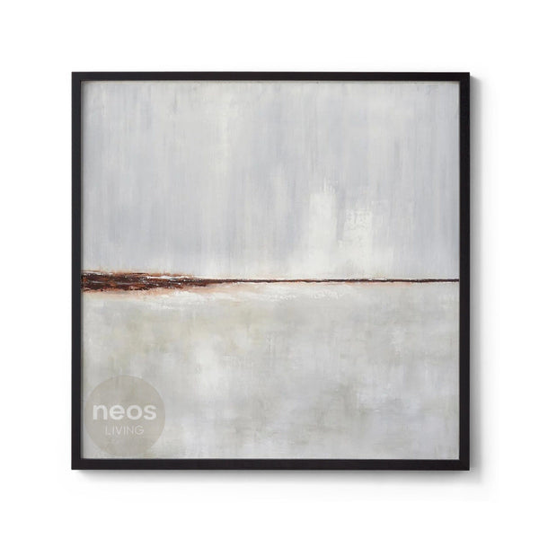 Beige / Grey / Brown Abstract Minimalist Painting / Wall Art - NE0007