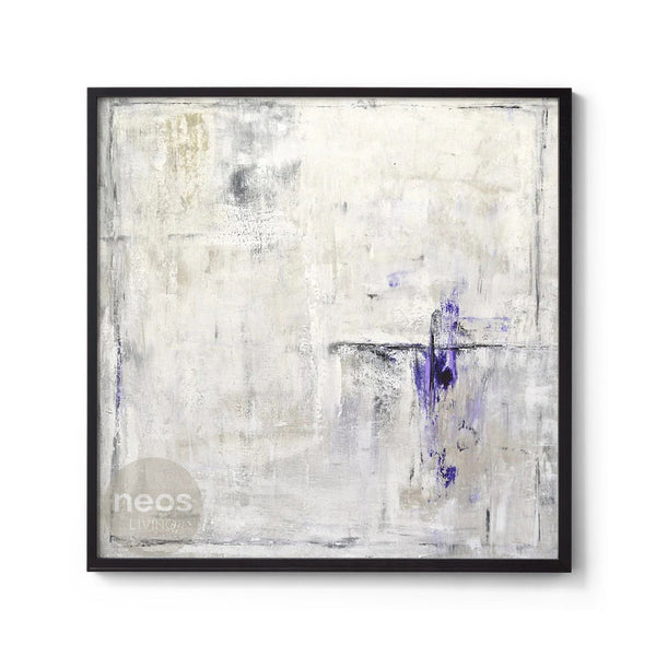 Grey / Purple Abstract Minimalist Painting / Wall Art - NE0011