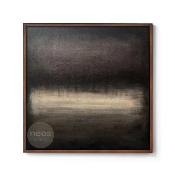 Beige / Brown / Black Abstract Minimalist Painting / Wall Art - NE0031