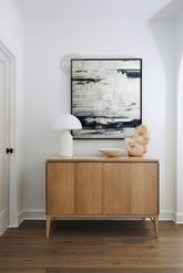 White / Black Abstract Minimalist Painting / Wall Art - NE0047
