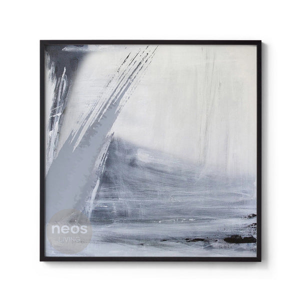 White / Grey / Black Abstract Minimalist Painting / Wall Art - NE0080