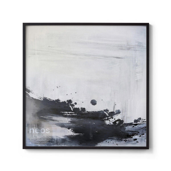 White / Grey / Black Abstract Minimalist Painting / Wall Art - NE0083