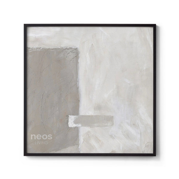 Cream / Grey / Beige Abstract Minimalist Painting / Wall Art - NE0085