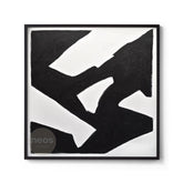 Black & White Abstract Painting / Wall Art - NE0113