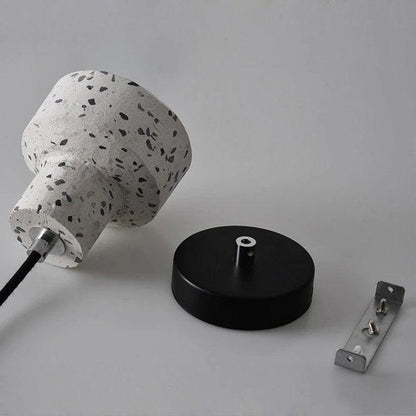 Petite Cement Pendant LED Light in Scandinavian Style - Bulb Included