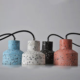 Petite Cement Pendant LED Light in Scandinavian Style - Bulb Included