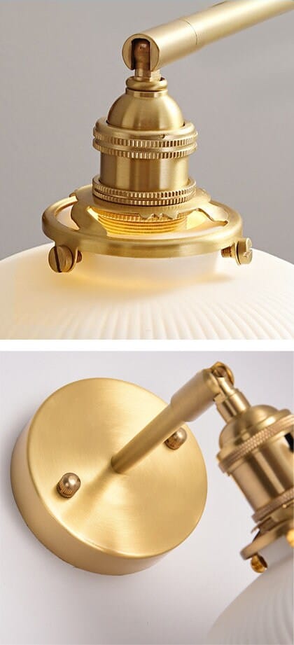 Ribbed Ceramic Wall Light in Lantern Short Cylinder Shape - Bulb Included
