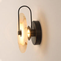 Classy Marble LED Wall Light with Gold / Black Frame