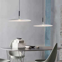 Nordic Flat Plate Pendant LED Light in Loft Style - Bulb Included