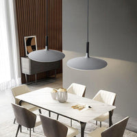Nordic Flat Plate Pendant LED Light in Loft Style - Bulb Included