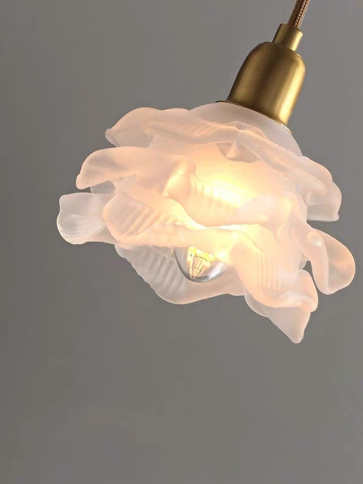 Layered Glass Flower Wall Light in Vintage Style - Bulb Included