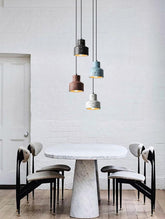 Petite Cement Pendant LED Light in Scandinavian Style - Bulb Included