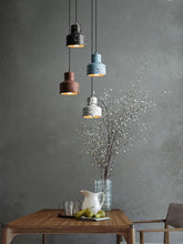 Petite Cement Pendant LED Light in Scandinavian Style - Bulb Included