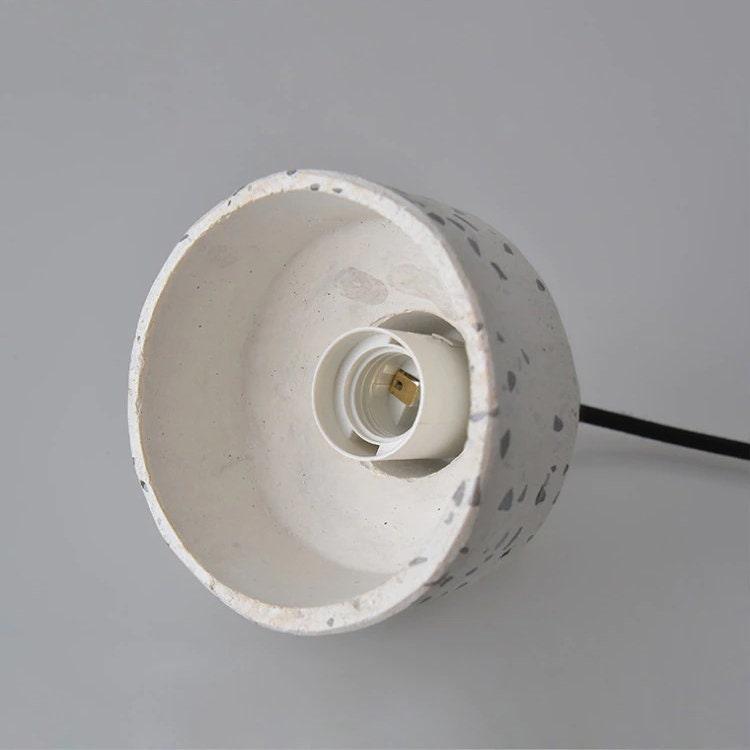Petite Cement Pendant LED Light in Scandinavian Style - Bulb Included