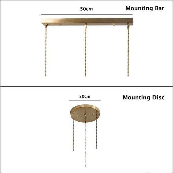 3-Head Mounting Disc or Bar