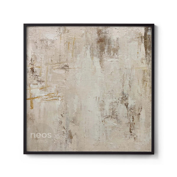 Beige / Brown / White Abstract Painting / Wall Art - NE0068