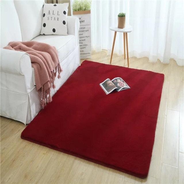 Extra Thick Nordic Faux Fur Microfiber Rug